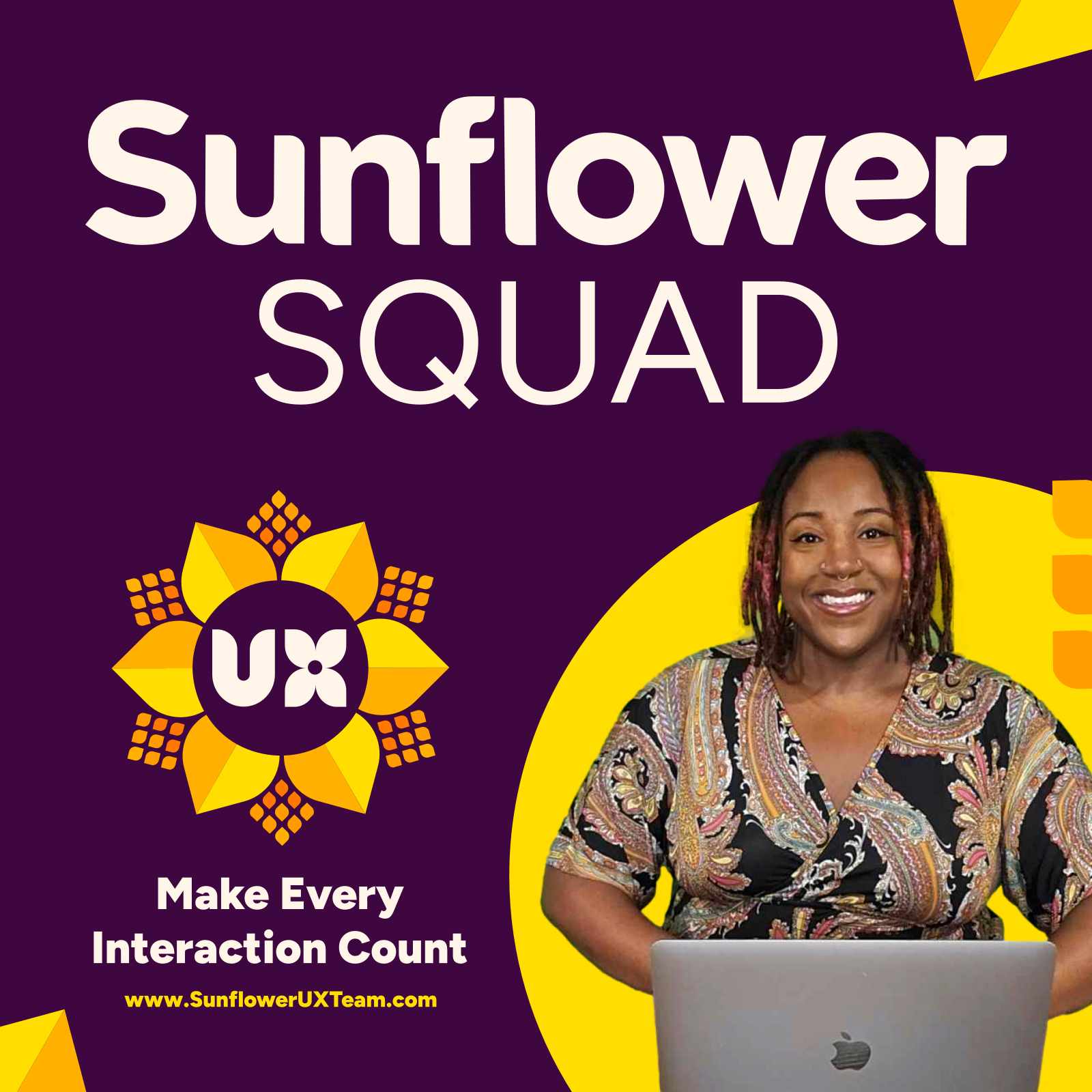 Sunflower Squad Podcast with Lena Clark from Sunflower UX